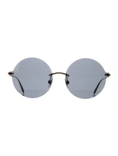 Pre-owned Dolce & Gabbana Oversize Tinted Sunglasses In Black