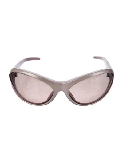 Pre-owned Dolce & Gabbana Oversize Tinted Sunglasses In Pink