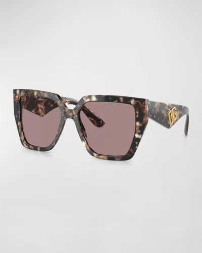 Dolce & Gabbana Oversized Acetate Cat-eye Sunglasses