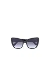 Dolce & Gabbana Oversized Cat-eye-frame Sunglasses In Black