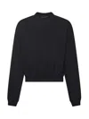 Dolce & Gabbana Oversized Cotton Sweatshirt In Black