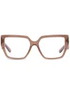 Dolce & Gabbana Oversized-frame Glasses In Brown