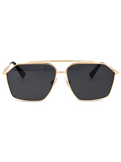 Dolce & Gabbana Oversized-frame Sunglasses In Gold