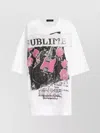 Dolce & Gabbana Oversized Graphic Print Short Sleeve Top In White