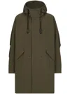 Dolce & Gabbana Unlined Technical Fabric Parka With Hood