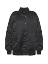 Dolce & Gabbana Oversized Jacket With Embossed Print In Black