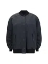 Dolce & Gabbana Women Oversized Jacket With Embossed Print In Black