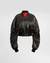 Dolce & Gabbana Oversized Nylon Canvas Jacket In Gray