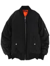 Dolce & Gabbana Oversized Polyamide Bomber Jacket In Black