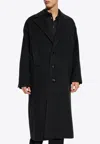 Dolce & Gabbana Oversize Single-breasted Wool Coat In Black