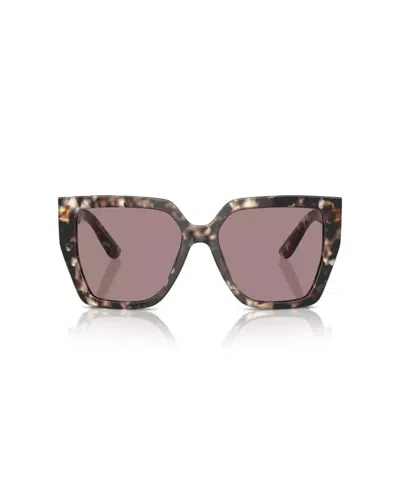 Dolce & Gabbana Oversized Square Havana Brown Sunglasses