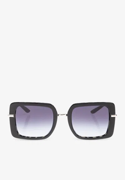 Dolce & Gabbana Oversized Square Sunglasses In Gray