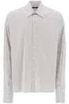Dolce & Gabbana 'oversized Striped Poplin Shirt In White