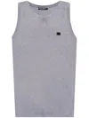 Dolce & Gabbana Oversized Tank Top In Gray
