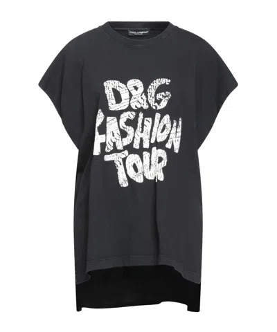 Dolce & Gabbana Oversized T-shirt In Black