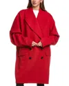 Dolce & Gabbana Oversized Wool-blend Blazer Coat In Red