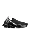 Dolce & Gabbana Sorrento Primeknit Low-top Sneakers In Black