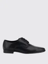 Dolce & Gabbana Black Leather Raffaello Lace-up Shoes In Black