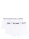 Dolce & Gabbana Two-pack Of Regular Boxers With Soft Waistband In White