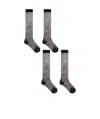 Dolce & Gabbana Semi-sheer Socks (pack Of Three) In Gray