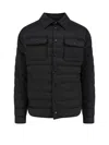 Dolce & Gabbana Padded And Quilted Nylon Jacket With Frontal Logo
