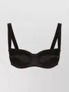 Dolce & Gabbana Satin Balconette Bra In Brown