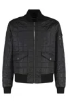 Dolce & Gabbana Quilted Bomber Jacket In Black
