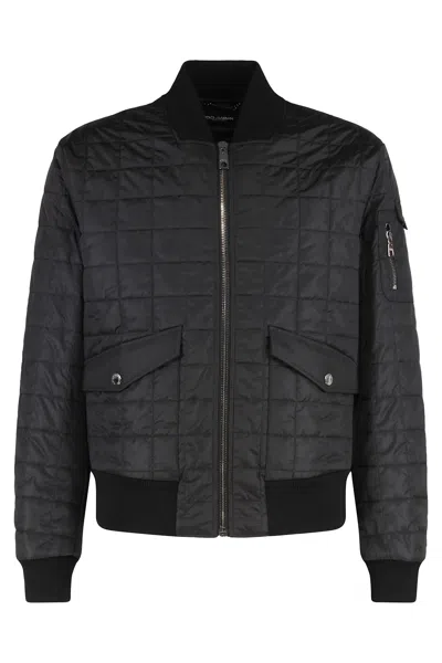 DOLCE & GABBANA PADDED BOMBER JACKET