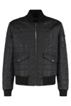 Dolce & Gabbana Quilted Bomber Jacket In Black