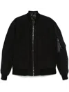 Dolce & Gabbana Bomber Jacket In Technical Fabric In Black
