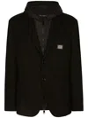 Dolce & Gabbana Padded Hooded Gilet In Black