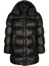 DOLCE & GABBANA PADDED HOODED MIDI COAT