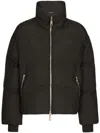 Dolce & Gabbana Dolce  Gabbana Branded Tag Cropped Down Jacket In Black  