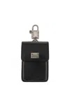 Dolce & Gabbana Padlock Plaque Travel Acessories In Black