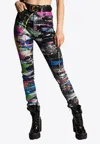 Dolce & Gabbana Multicolor Splatter Paint Cotton Skinny Denim Jeans In Multicolor