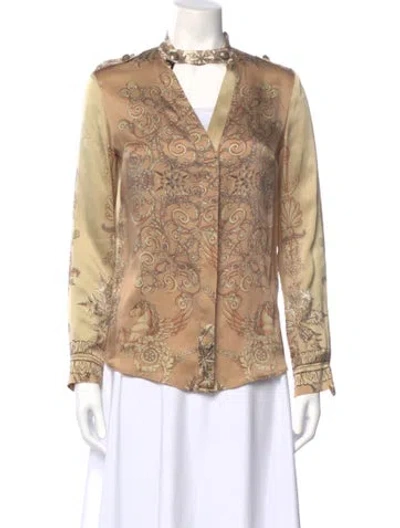 Pre-owned Dolce & Gabbana Paisley Print Midi Length Dress In Neutral