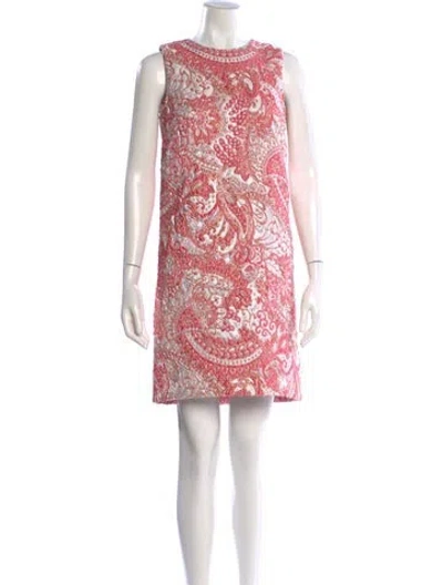 Pre-owned Dolce & Gabbana Paisley Print Mini Dress