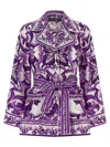 Dolce & Gabbana Pajama Shirt Sweaters And Cardigans Multicolor In Blue