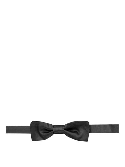Dolce & Gabbana Silk Bow Tie Accessories In Black