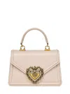 Dolce & Gabbana Women's Small Devotion Leather Top Handle Bag In Pink