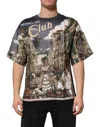 Dolce & Gabbana Palermo Jazz Club Linen Crew Neck Men T-shirt