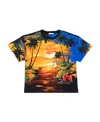 Dolce & Gabbana Palm Tree-print T-shirt In Multicolor
