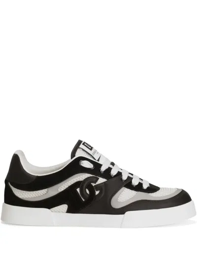 Dolce & Gabbana Panelled Sneakers In Black