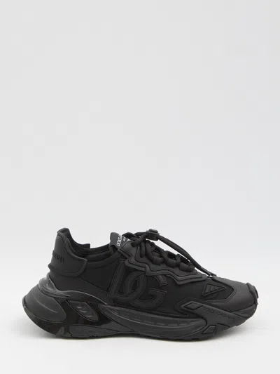 DOLCE & GABBANA DOLCE & GABBANA PANELLED SNEAKERS WITH LOGO PATCH