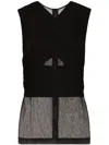 Dolce & Gabbana Panelled Tank Top In Black