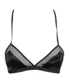 Dolce & Gabbana Panelled Tulle Satin Bra In Black