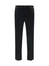 Dolce & Gabbana Velvet Cotton Trousers With Side Stripe Detail