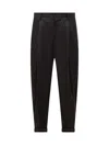 Dolce & Gabbana Canvas Pant With Back Pockets And Front Pleats In Black