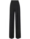 Dolce & Gabbana Pleated Wool-blend Gabardine Straight-leg Pants In Black