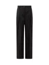 Dolce & Gabbana High Waist Pinstripe Flared Pants In Black